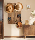 Cowboy Hat Hook for Wall, 4 Pack Cowboy Hat Rack, Metal Horseshoe Hanger, Hat Organizer, Western Hook for Wall, Hat Holder Display for Closet, Horse Supplies, Texas Gifts for Men, Black