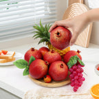 6pcs Fake Pomegranates,Realistic Fake Fruit for Home Decor,Plastic Artificial Pomegranates Decor