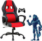 Gaming Chair Office Chair Ergonomic Video Game Chairs Adjustable Reclining Computer Chair with Lumbar Support Armrest Headrest Task Rolling Swivel Chair Game Chair for Adult Teen, Red
