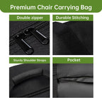 Heavy Duty Folding Chair Storage Bag | Upgrade Large Water-Resistant Carry Bag for Longue,Beach,Wheelchair,Camping,Director Chair-43 L x 9.8" W x 29.5" H