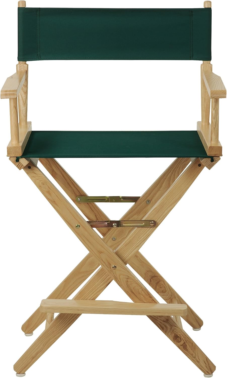 American Trails Extra-Wide Premium 24" Director's Chair Natural Frame with Hunter Green Canvas, Counter Height