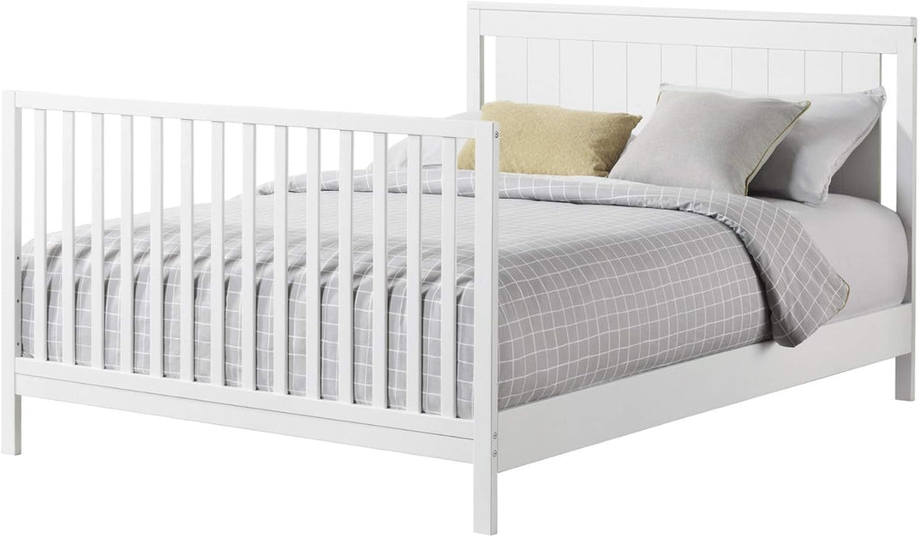 Oxford Baby Lazio Full-Size Bed Conversion Kit, Snow White, GreenGuard Gold Certified