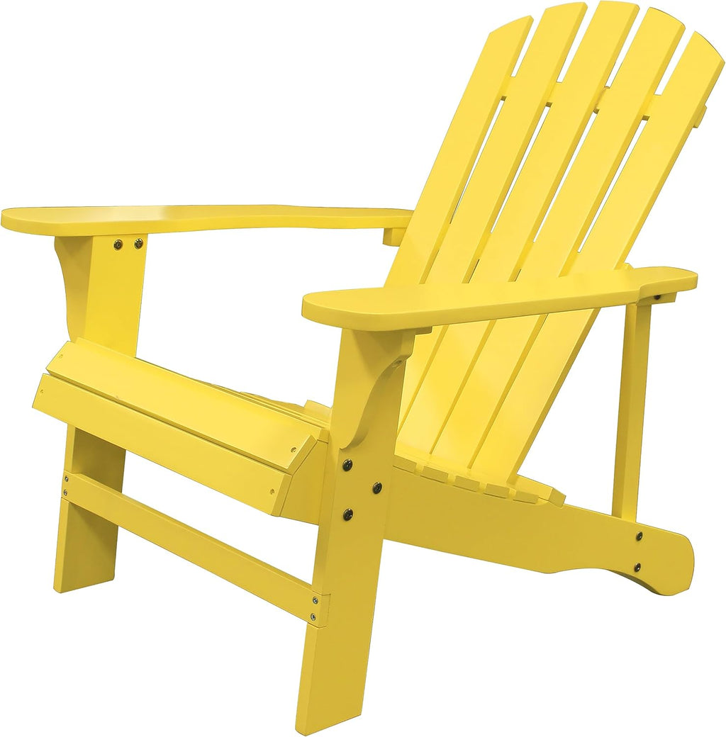 Leigh Country TX 38998 Adult Adirondack Chair - Yellow