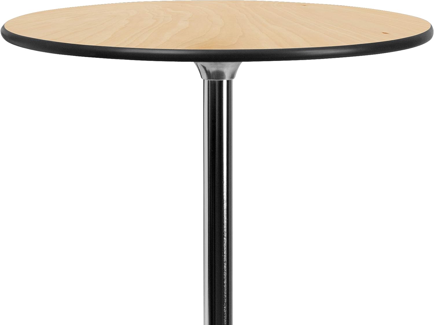 Flash Furniture Lars 30" Round Cocktail Table with 30" and 42" Columns, Adjustable Standard or Bar Height Round Table for Events or Home Use, Natural