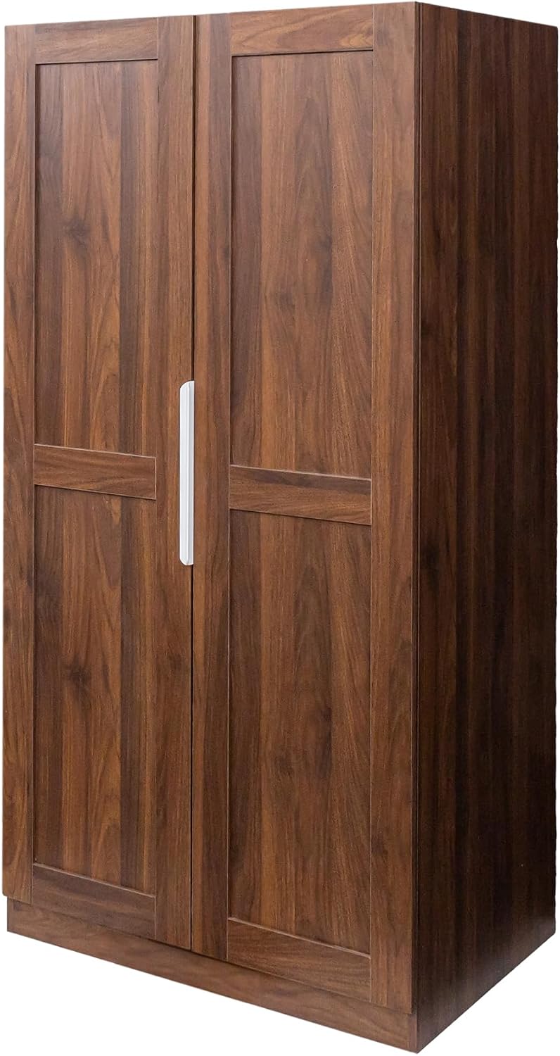 62.99Inch Modern Kitchen Pantry Cabinet,Freestanding Hutch Cabinet with Doors& Shelves,Tall Kitchen Cupboard for Living Room and Dinning Room