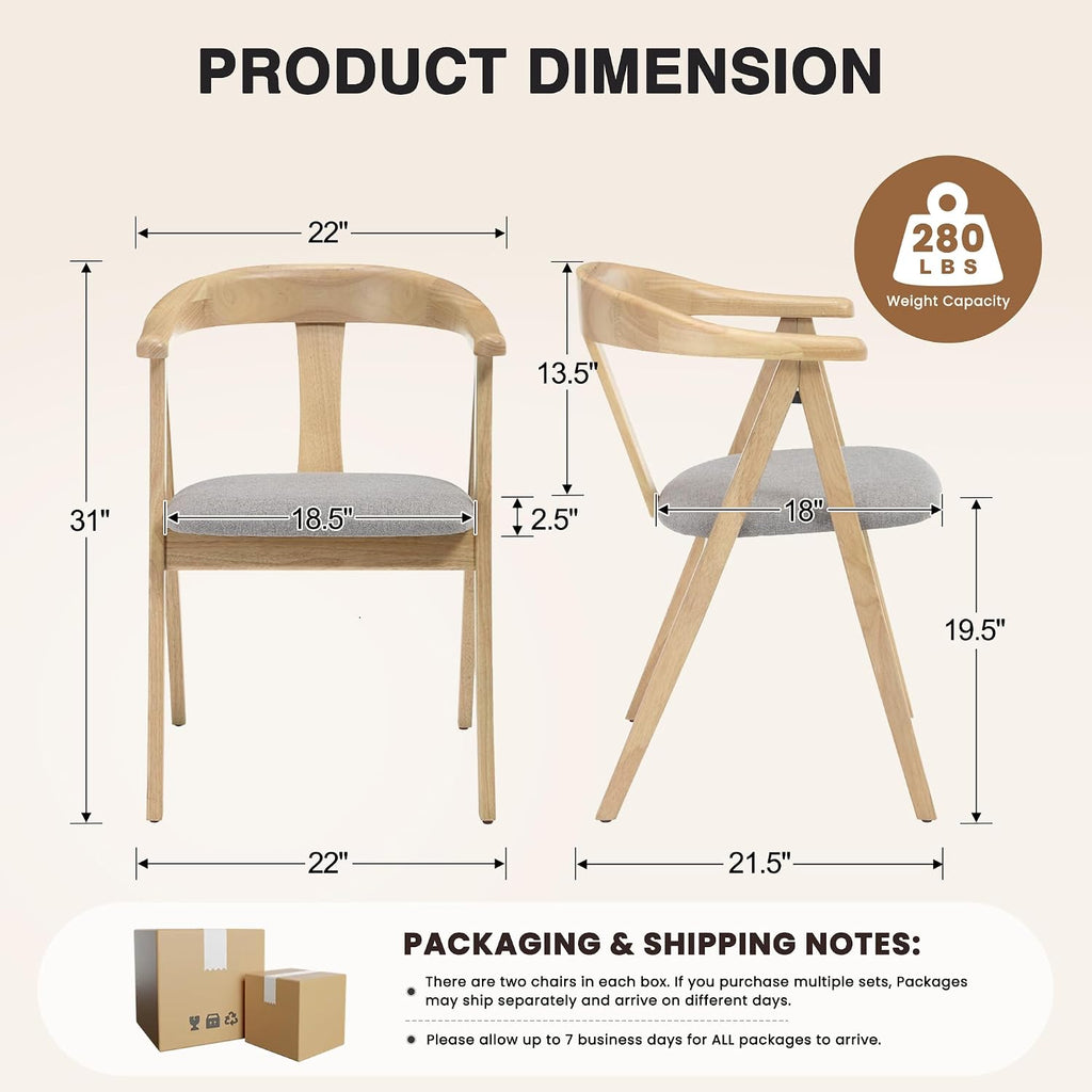 HNY Wooden Folding Chair with Cushion Set of 2, Chenille Foldable Dining Chairs Lightweight Folding Event Chair, Portable Space-Saving Accent Chair for Kitchen Dining Living Room Small Spaces, Grey