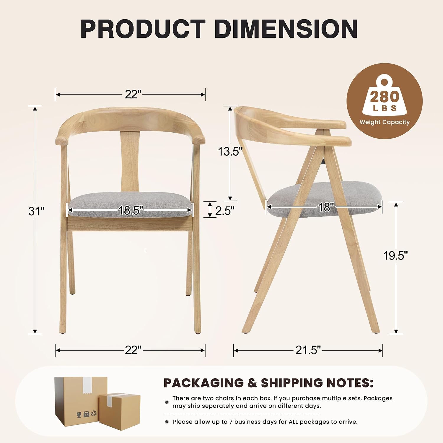 HNY Wooden Folding Chair with Cushion Set of 2, Chenille Foldable Dining Chairs Lightweight Folding Event Chair, Portable Space-Saving Accent Chair for Kitchen Dining Living Room Small Spaces, Grey