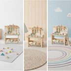 Wooden Toy Workbench Hands-on Wooden Tool Bench Creative Children's Tool Bench for Preschoolers
