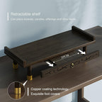 Chinese Personal Buddha Niches Shrine Meditation Table, Bamboo Meditation Altar Table Buddhist Prayer Altar Cabinet for Small Spaces(Brown A,66cm/26in)