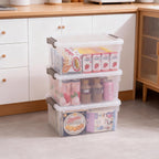 Citylife 17 QT Plastic Storage Bins with Lids Latching Stackable Storage Containers for Organizing Large Clear Storage Box for Garage, Craft, Toys, Closet, Home, 1 Pack