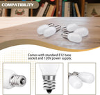 3 Packs E12 120V Light Bulbs for with Various Miniature Village Buildings and Accessories