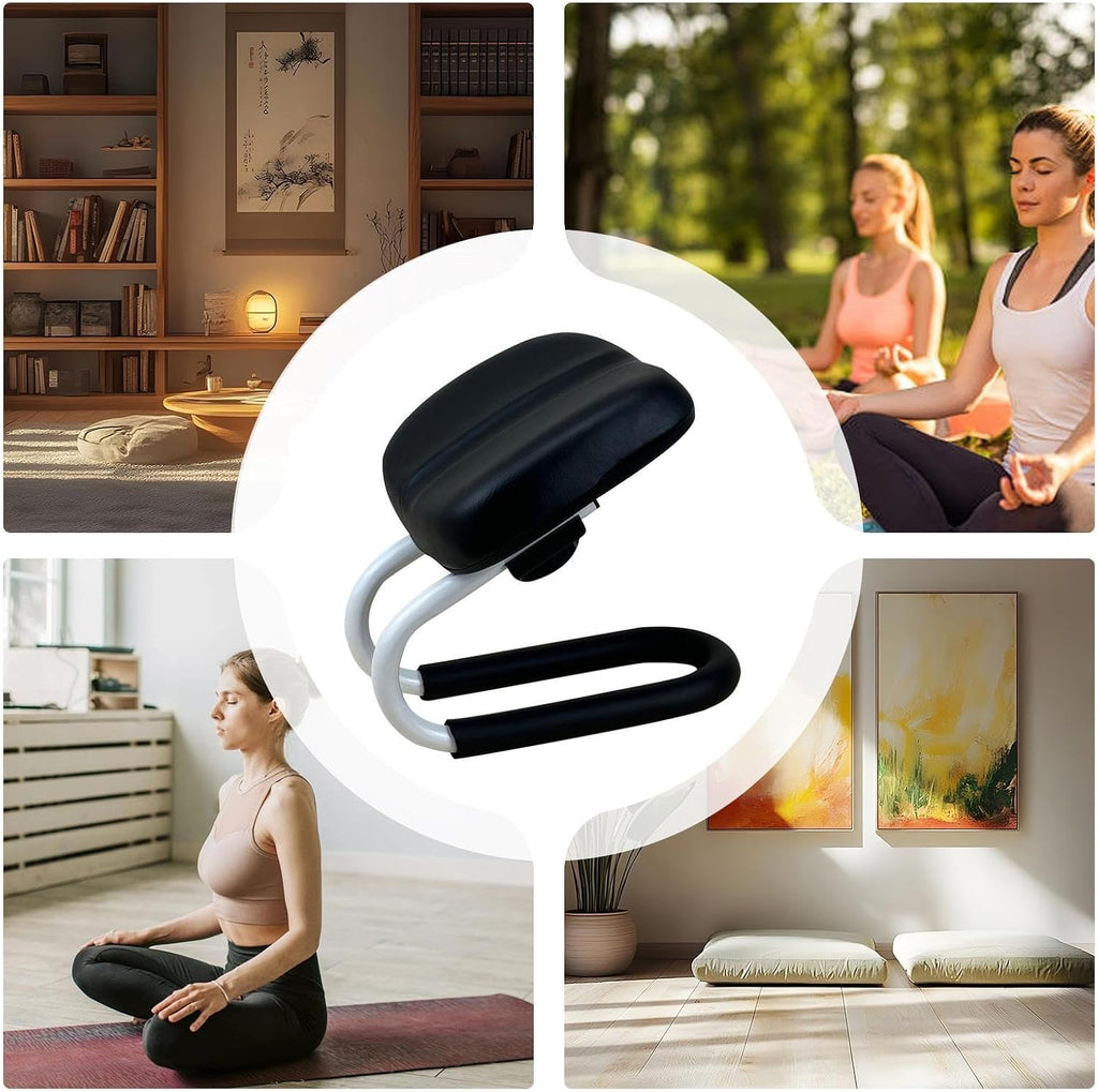 Meditation Stool with Sponge Cushion, Prayer Bench, Adjustable Height Knees for Praying, Kneeler Bench, Yoga Stool Kneelers for Praying with Sponge Cushion, Hip Support Meditation Accessories
