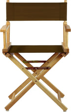 Casual Home 200-00/021-45 Director's Chair Canvas 18" - Classic Height Natural Frame/Brown