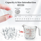 FUTUREPLUSX 5LB Glass Marbles, 0.63Inch Clear Marbles Bulk for Vase Fillers, Home Decor