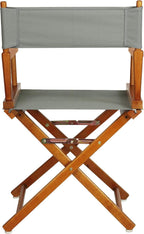 Casual Home 18" Director's Chair Honey Oak Frame with Grey Canvas