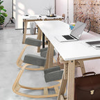 SlickBlue Rocking Kneeling Chair for Office and Home, Ergonomic Desk Stool for Posture Support