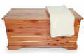 DutchCrafters Rustic Solid Wood Natural Wooden Cedar Chest, Aromatic Cedar Scent - Linen Blanket Storage Chest, Clothes Storage Trunk, End of Bed Storage Bench - Amish Made in USA (36" Width)