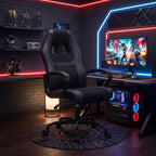 NChanmar Computer Gaming Chair Ergonomic High-Back Office Chair w/Lumbar Support Adjustable Height 360-Swivel Executive Desk Chairs for Adults Racing Writing Working,Black