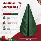 Upright Christmas Tree Storage Bag 7.5Ft,Christmas Tree Covers for Upright Storage for 7 Ft /7.5 Ft Artificial Christmas Trees with Ornaments,Equipped with Patented Support Rod Technology-Green