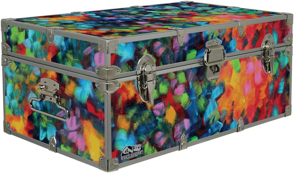 C&N Footlockers Designer Trunk - Paint Dabs - 32x18x13.5