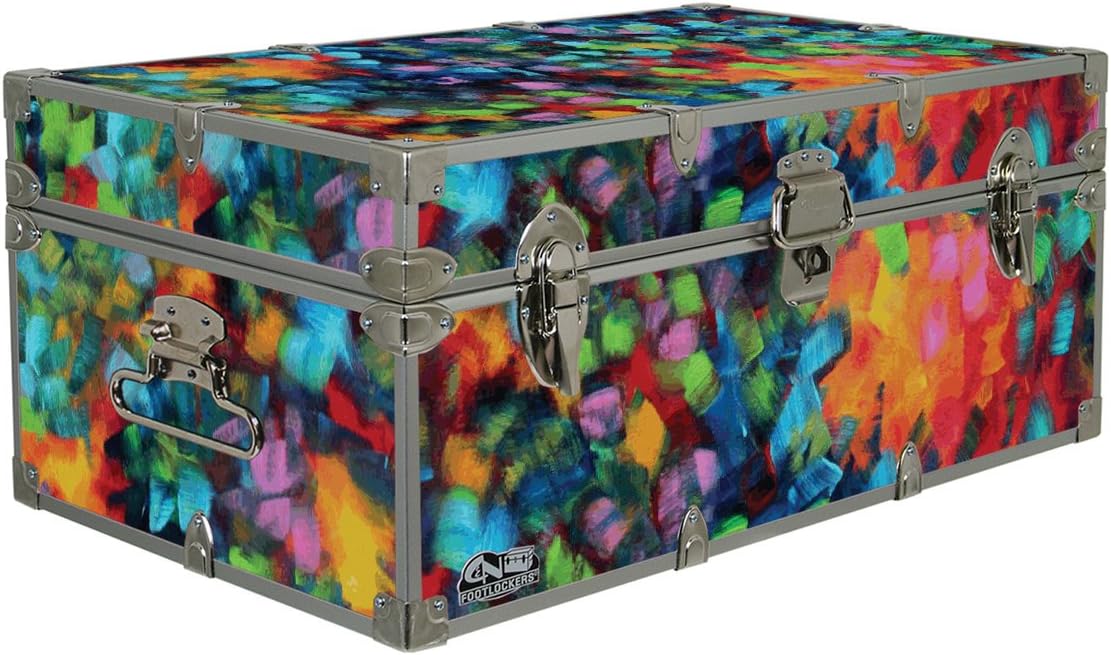 C&N Footlockers Designer Trunk - Paint Dabs - 32x18x13.5