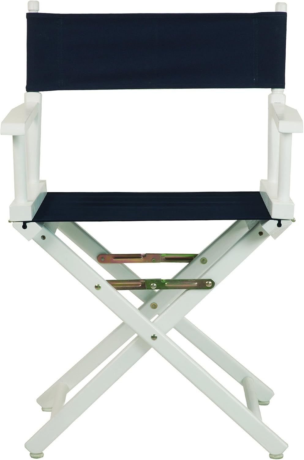 Casual Home 18" Director's Chair White Frame with Navy Canvas