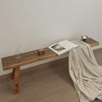 32” Farmhouse Wooden Living Room Dining Indoor Multifunctional Elm Benches Wood Kitchen Entryway Solid Wood Bench for Hallway 80cm