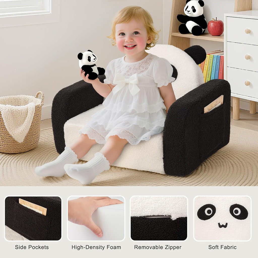 Kids Chair, 2-in-1 Comfy Kids Couch Fold Out , Convertible Sofa Chair | Kids Couch, 2-In-1 Fold-Out Design, Ideal for Reading, Playing and Relaxing with Boys and Girls