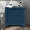 Accent 28" Tall Side Table Nightstand with Storage 3 Drawers, Modern Bedside Table Night Stand End Table with Pull-Out Tray Sofa Side Table for Living Room Bedroom Sofa Couch