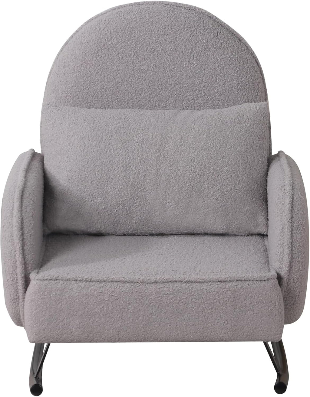 Baby Rocking Chair,Toddler Chair,Kids Chair,Kids Sofa, Shaky Metal Foot and Sherpa Fabric,Toddler Rocking Armchair for Boys and Girls Rest (Grey)