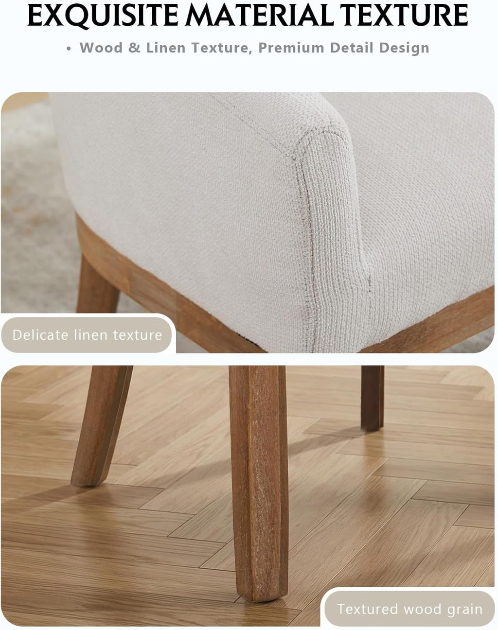 3-Piece Dining Table Set for 2 – 31.5" Round Storage Pedestal Table & 2 Linen Barrel Armchairs, Space-Saving Breakfast Nook for Small Apartments