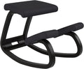 Varier Variable Black/Black Ergonomic Office Kneeling Chair for Desk – Back Pain Relief, Rocking Seat for Home, Study & Posture Support – 10 Year Manufacturer Warranty