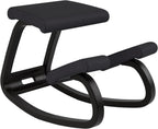 Varier Variable Black/Black Ergonomic Office Kneeling Chair for Desk – Back Pain Relief, Rocking Seat for Home, Study & Posture Support – 10 Year Manufacturer Warranty