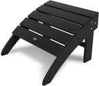 Trex Outdoor Furniture Cape Cod Ottoman, Charcoal Black