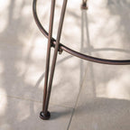 Christopher Knight Home Torrey Outdoor Wicker Barstools with Iron Frame, 2-Pcs Set, Multibrown / Black Copper