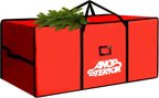 Christmas Tree Storage Bag 7.5 Ft, Heavy Duty 600D Oxford Cloth with Built-in Double Mesh Pockets, Double Zippers & Reinforced Handles (50×16×20in)