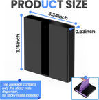 Sticky Note Dispenser, Magnetic Sticky Note Holder for Post It Notes, 3 x 3 Inch Sticky Note Organizer for Office Home Classroom, Black