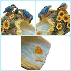 Bird Sculpture Gutter Diverter Rain,Deco Gutter Extension Downspout, Eco-Friendly Resin Statue Gutter Extender Diverter,Splash Block, Perfect Rain Gutter Downspout Extension for 3"x4" Downspouts