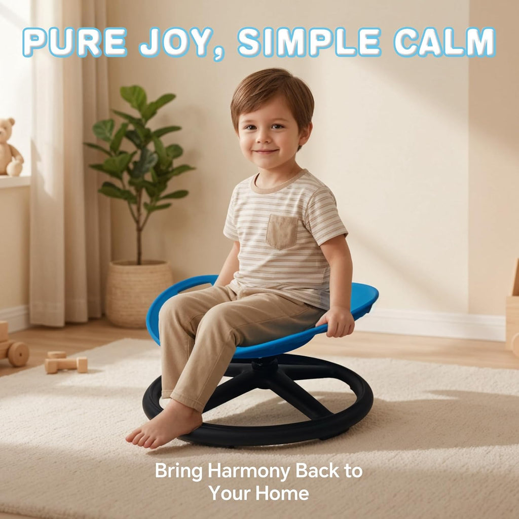 Spinning Chair for Autistic kids, Sensory Chair for Kids Autism, Swivel Chair for Children with ADHD, Sit and Spin Calming Gift to Improve Focus, Body Balance, Sensory Toy for Toddler 3 to 10