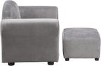 Chair, Upholstered Couch with Ottoman