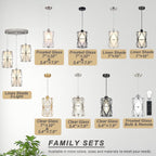 Pendant Lights Kitchen Island with Frosted Glass, Brushed Nickel Hanging Kitchen Lights, Cylindrical Modern Pendant Light, Kitchen Pendant Lighting Over Island, Foyer, Dining Room, Entryway