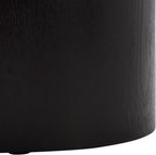 SAFAVIEH Home Collection - Ekon Round Pedestal End Table, Modern Black Finish, Fully Assembled (ACC2301A)