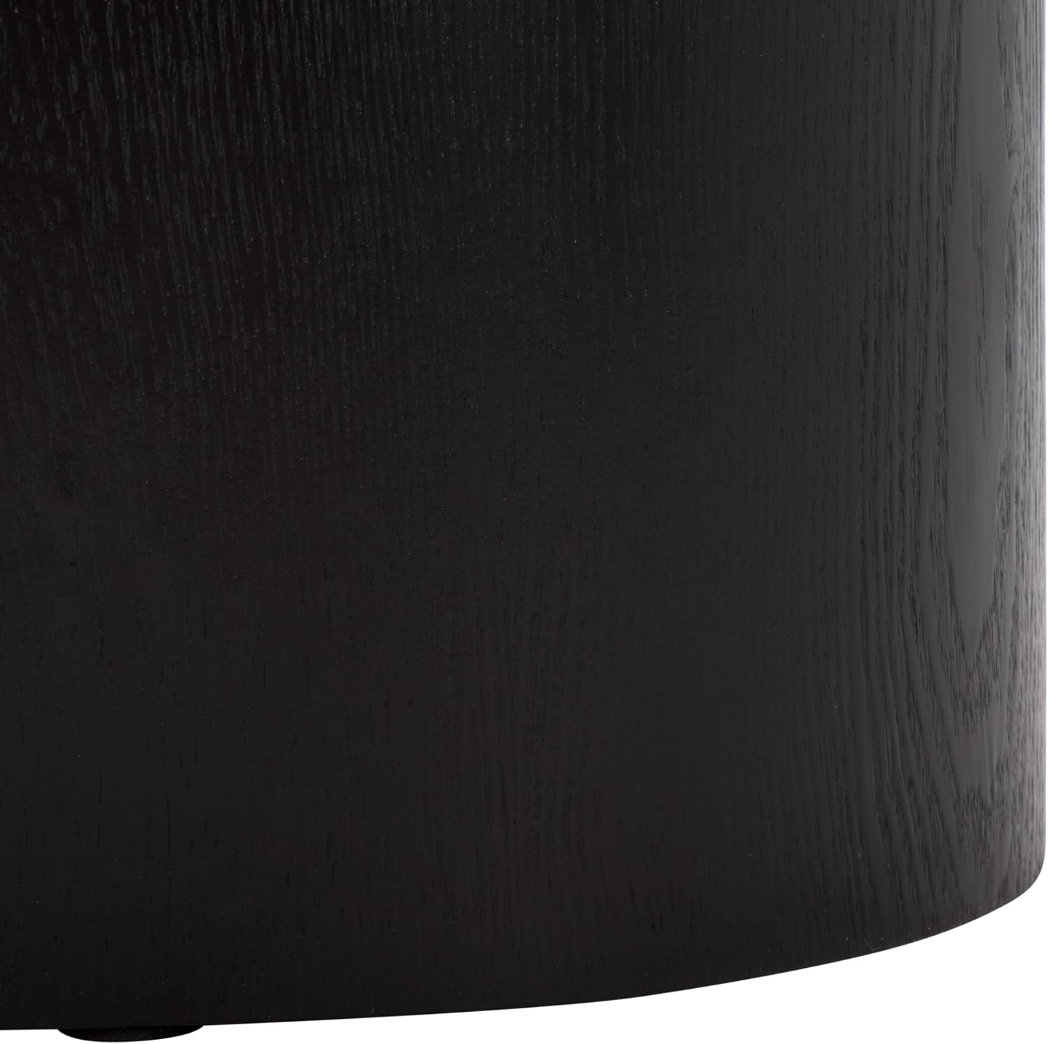 SAFAVIEH Home Collection - Ekon Round Pedestal End Table, Modern Black Finish, Fully Assembled (ACC2301A)