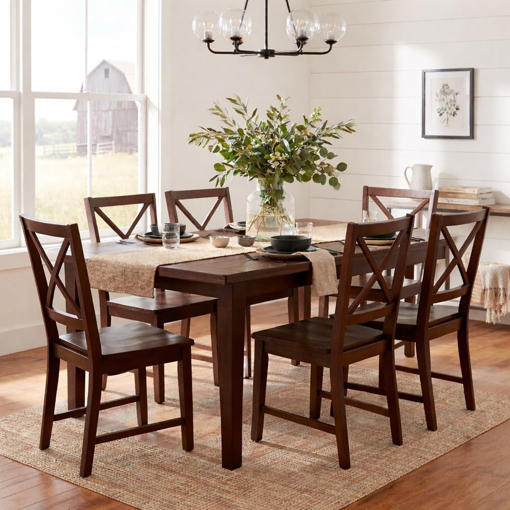 Virginia Crossback Dining Chair, Set of 2, Espresso