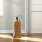 Rattan Umbrella holder, Hand Woven Umbrella Holder for Entryway, Indoor Umbrella Rack Organizer Freestanding, Umbrella Bucket Fits Mudroom,Walking Canes,Home,Office