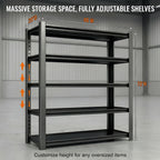 3500 LBS Heavy Duty Garage Shelving, 48" W x 20" D x 72" H Metal Storage Shelves, Adjustable Boltless Steel Storage Rack for Garage, Basement, Warehouse, Pantry