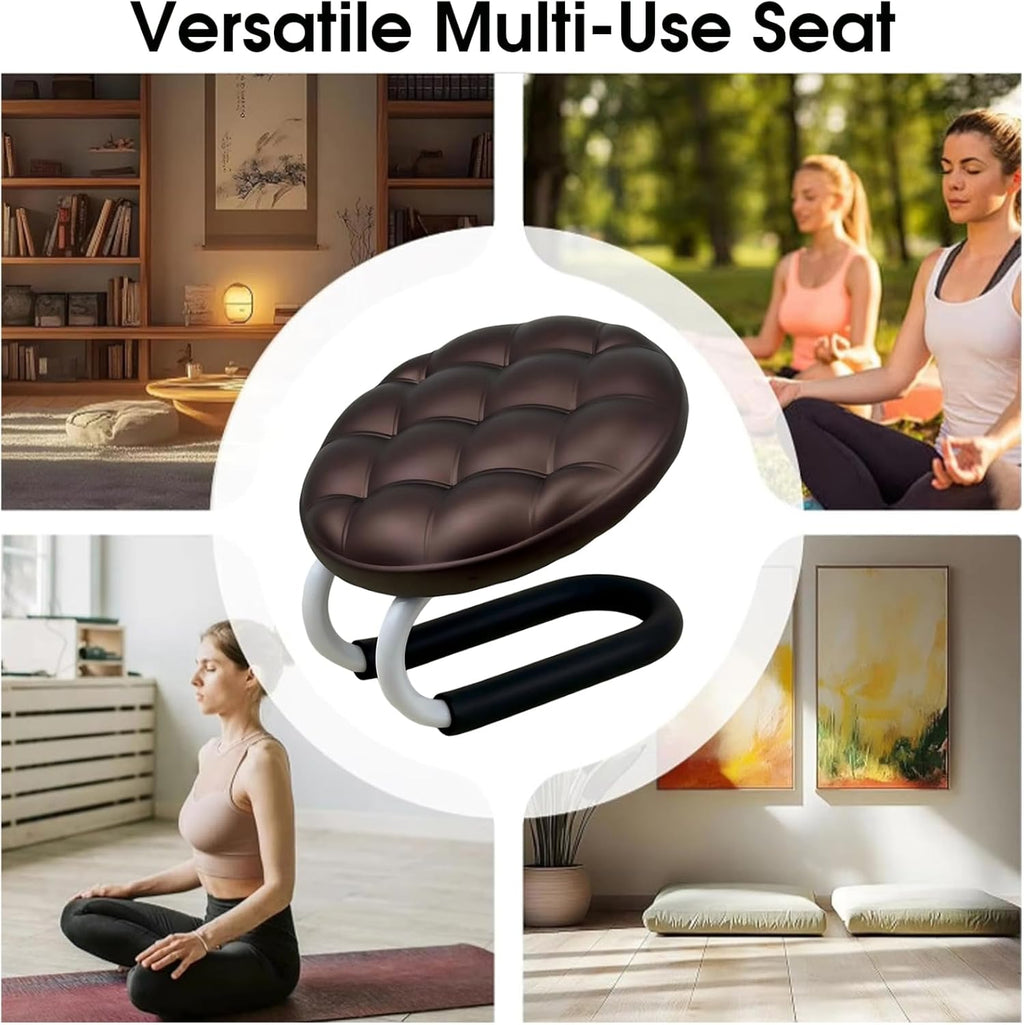 Meditation Stool, Adjustable Height Metal Kneeling Stool, Portable Non-Slip Prayer Bench for Yoga Praying Home