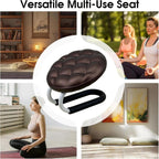 Meditation Stool, Adjustable Height Metal Kneeling Stool, Portable Non-Slip Prayer Bench for Yoga Praying Home