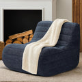 Compact Bean Bag Chair – Memory Foam Lazy Sofa Sack, Floor Couch for Bedroom, Living Room, Office & Home (Gray)