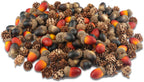 YIYA 240PCS Pine Cones Decoration Thanksgiving Artificial Acorns Christmas Natural Mini Pine Cones Acorns Ornaments for Fall Wedding Decor Christmas Decor Thanksgiving Decor Fall Decor